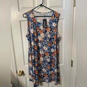 Summer Dress Women 2XL Beach Floral 
Sundress Casual Pockets Boho…